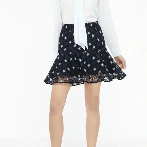 Sandro Lace Star Skirt Size 1 - Picture 3 of 6